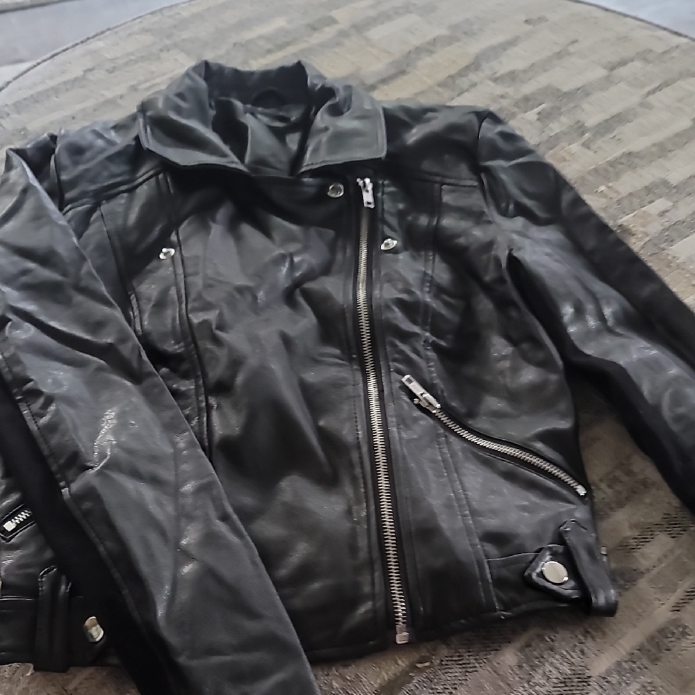 Black Leather Women's Jacket